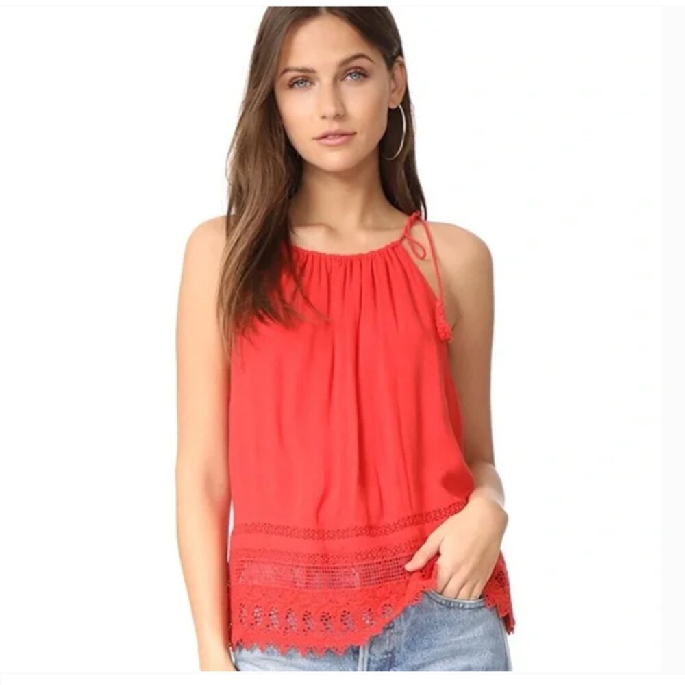 NWOT Alice & Olivia Sleeveless Tassel Tie Tank Top Women Size M